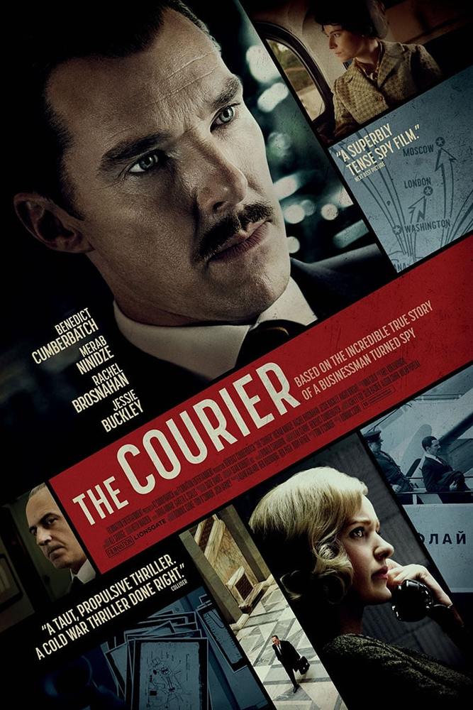 بندیکت کامبربچ و ریچل براسناهان در پوستر فیلم «The Courier» (پیک)